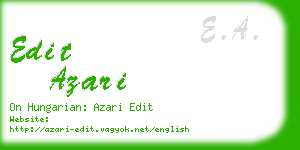 edit azari business card